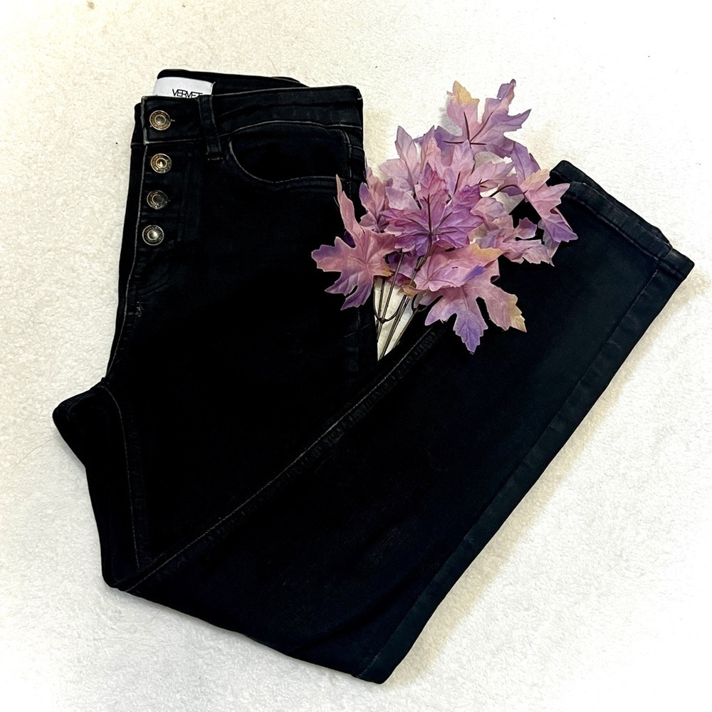 VERVET High Waisted Black Skinny Jeans - Size 25